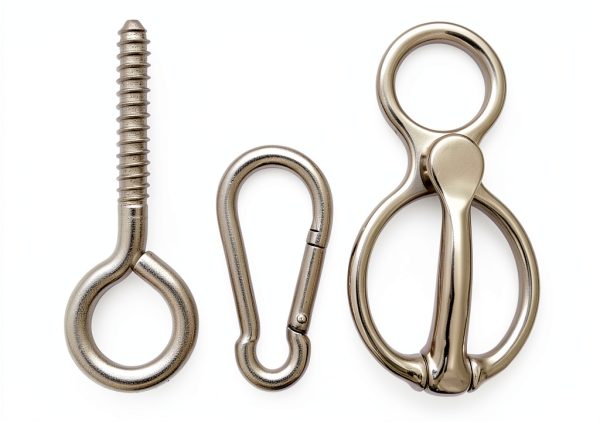 Horse Tie Ring 2 Pack INTONX Stall & Trailer Tether Grooming Brush-1