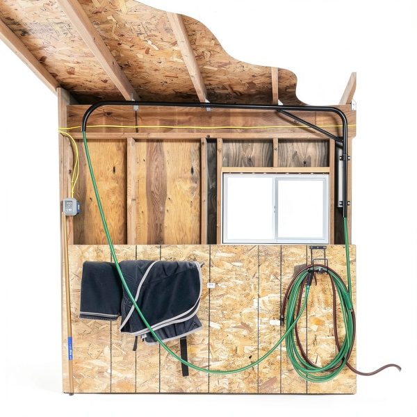 Horse Wash Hose Boom Arm WGOHOSE Wall-Mounted 180° Swivel-4