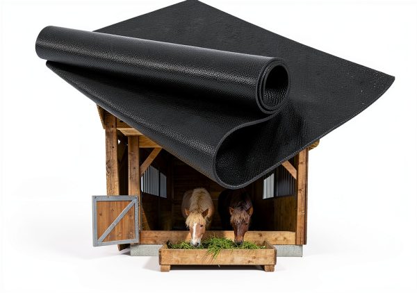 Rubber Horse Stall Mat Wibeelee 3.7x6 Ft Waterproof Non‑Slip Flooring-0