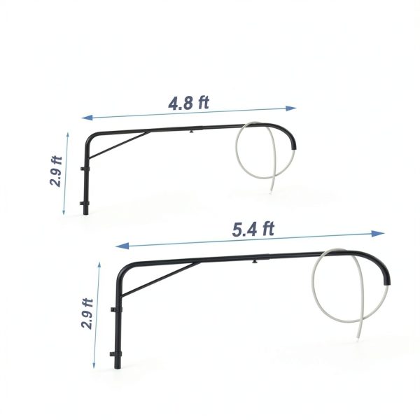 Horse Wash Hose Boom Arm WGOHOSE Wall-Mounted 180° Swivel-2