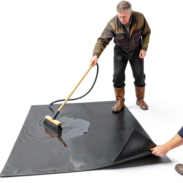 Rubber Horse Stall Mat Wibeelee 3.7x6 Ft Waterproof Non‑Slip Flooring-3