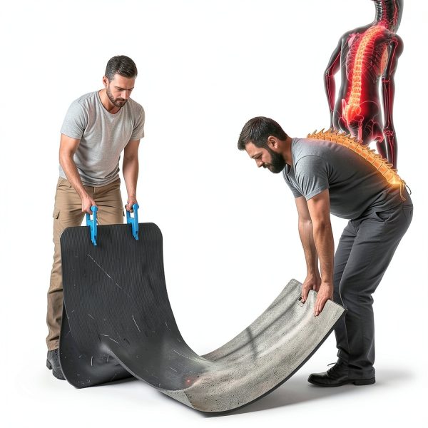 Heavy Duty Stall Mat Grippers - Pair of 2 Mat Movers Tool for Horse Stalls, Gym, Barn, and Trailer, Makes Moving Rubber Mats Easier, Saves Your Back and Hands-4