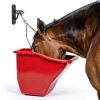 Metal Bucket Hangers for Horse Stalls - Wall Mount Bucket Holder for Grain Feed - Black-1