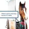 SmartEquine Stall Chain | Stall Area Fence Gate Hardware | Standard Size | Features 2 Double-Ended Snaps | 1" Wide Rubber | 45.5" Long | Hunter-3
