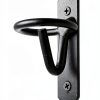 Metal Bucket Hangers for Horse Stalls - Wall Mount Bucket Holder for Grain Feed - Black-4