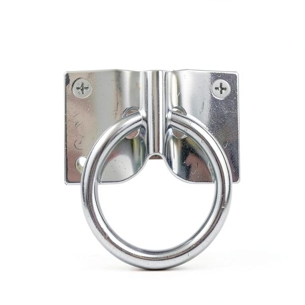16 Pack Cross Tie Ring for Horse, Block Tie Ring with Screws, Wall Mount Horse Tie Ring, Stainless Steel Hitching Ring Tie Down Hooks Horse Barn Supplies for Livestock Stable Stall Racetrack-2