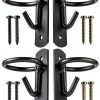 Metal Bucket Hangers for Horse Stalls - Wall Mount Bucket Holder for Grain Feed - Black-0